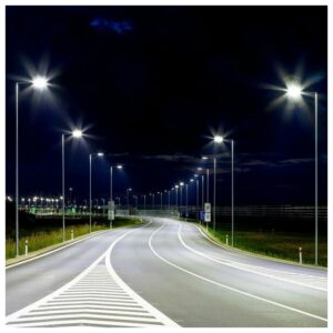 V-TAC LED φωτιστικό δρόμου PRO Samsung Chip 50W 6500Κ γκρι σώμα 135lm/W 21959