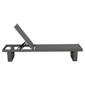 ΞΑΠΛΩΣΤΡΑ ΑΛΟΥΜΙΝΙΟΥ ΜΕ ΥΦΑΣΜΑ TESLIN RICKON HM6292.01 ΣΕ ΓΚΡΙ 198x61,5x97Υεκ.