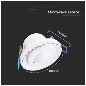 V-TAC Χωνευτός ανιχνευτής κίνησης μικροκυμάτων Max 400W λευκός SKU: 23165