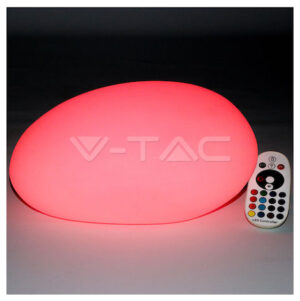 V-TAC Εξωτερικό Φωτιστικό Led Μπαταρίας Πέτρα 1W RGBW Επαναφορτιζόμενο 40151
