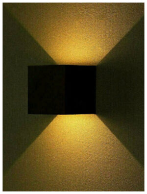 V-TAC Επιτοίχιο Φωτιστικό LED 11W 230V 5°-120° 1360lm IP65 Τετράγωνο Up-Down Μαύρο Ζεστό Λευκό 218529