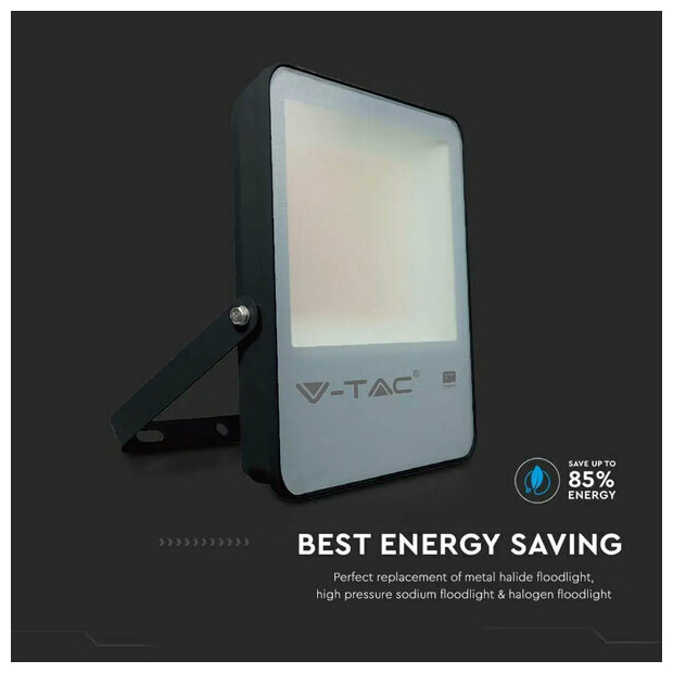 V-TAC Προβολέας LED SMD Evolution 50W 6850lm 137lm/W 100° IP65 Samsung Chip G8 High Lumen Μαύρο Σώμα Φυσικό Λευκό 20404