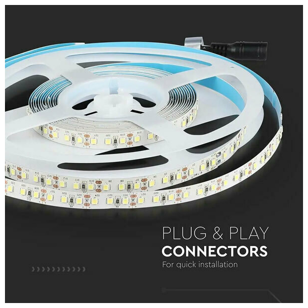 Ταινία LED SMD 12V 12W 1320lm 120LEDs/m 120° IP20 Samsung Chip Φυσικό Λευκό 21324 V-TAC (5 μέτρα)