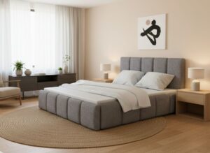 Κρεβάτι Edvi-160 x 200-Gkri Anoixto-Χωρίς μηχανισμό ανύψωσης