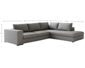 Γωνιακός καναπές Carla-Αριστερή-280φ 220β-Tampa