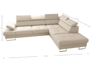 Γωνιακός καναπές Gelito-Gkri-Αριστερή