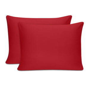 Μαξιλαροθήκες ύπνου Tonne Cotton Box Σετ 2 τμχ χρώμα κόκκινο 50x70εκ.
