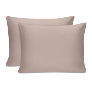 Μαξιλαροθήκες ύπνου Tonne Cotton Box Σετ 2 τμχ χρώμα μπεζ 50x80εκ.