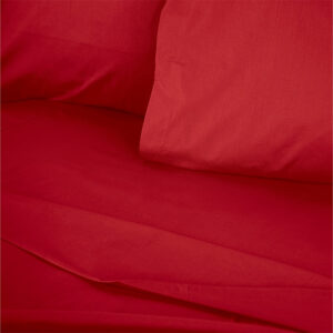 Σεντόνι Tonne Cotton Box Διπλό (240x260) χρώμα κόκκινο