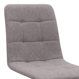 Καρέκλα τραπεζαρίας Bianca Megapap ανοιχτό μπεζ ύφασμα - μεταλλικό μαύρο πόδι 43x56x84εκ.