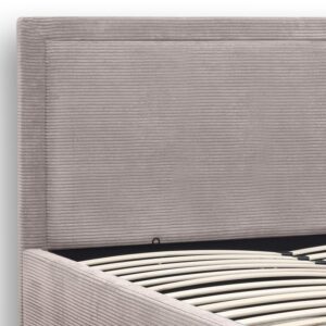 Κρεβάτι Velar Megapap υφασμάτινο με αποθηκευτικό χώρο χρώμα μόκα 160x200εκ.