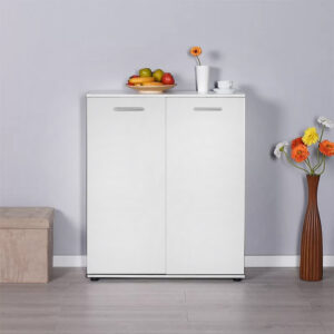 Ντουλάπι - παπουτσοθήκη 24 ζευγών Ultra Megapap δίφυλλο χρώμα λευκό 91x35x108εκ.