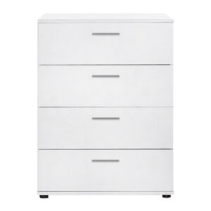 Συρταριέρα Trendline Megapap χρώμα λευκό 73x44x96εκ.