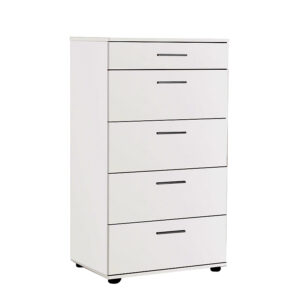 Συρταριέρα Trendline Megapap χρώμα λευκό 60x44x108εκ.