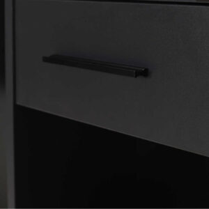 Γραφείο εργασίας Concept Megapap χρώμα ανθρακί 90x52x75εκ.