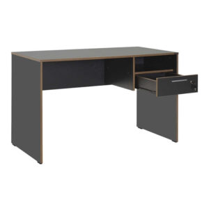 Γραφείο εργασίας με κλειδαριά Concept Megapap χρώμα ανθρακί 120x60x75εκ.