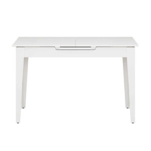 Τραπέζι Trendline Megapap επεκτεινόμενο χρώμα λευκό 120/150x70x75εκ.