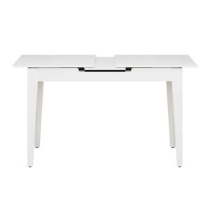 Τραπέζι Trendline Megapap επεκτεινόμενο χρώμα λευκό 120/150x70x75εκ.