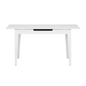 Τραπέζι Trendline Megapap επεκτεινόμενο χρώμα λευκό 120/150x70x75εκ.