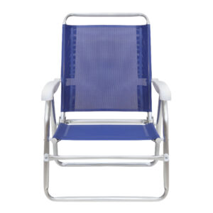 Καρεκλάκι παραλίας Alu Megapap αλουμινίου χρώμα μπλε 54x52x80εκ.