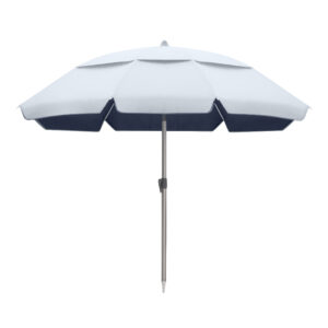 Ομπρέλα θαλάσσης αλουμινίου Malibu Megapap με UPF 50+ προστασία χρώμα ασημί - μπλε Ø2m