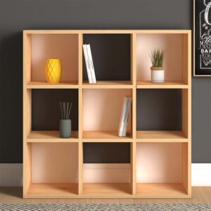 Βιβλιοθήκη Cube Megapap χρώμα oak 90x30x90εκ.