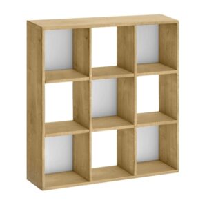 Βιβλιοθήκη Cube Megapap χρώμα sapphire oak 90x30x90εκ.