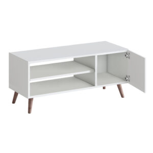 Έπιπλο τηλεόρασης Parma Megapap χρώμα λευκό 90x30x40εκ.