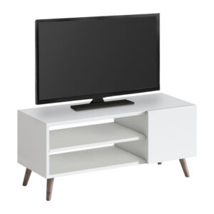 Έπιπλο τηλεόρασης Parma Megapap χρώμα λευκό 90x30x40εκ.