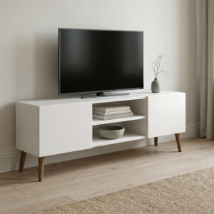 Έπιπλο τηλεόρασης Etna Megapap χρώμα λευκό 150x30x45εκ.