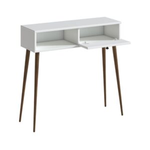 Κονσόλα Napoli Megapap χρώμα λευκό 90x29x88εκ.