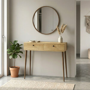 Κονσόλα Alis Megapap χρώμα sapphire oak 110x29x88εκ.