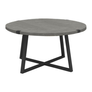 Τραπεζάκι σαλονιού Mauricio Megapap χρώμα γκρι σκυροδέματος 78x78x43εκ.