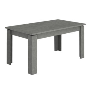 Τραπέζι Denzel Megapap χρώμα γκρι σκυροδέματος 120x80x76εκ.
