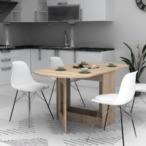 Τραπέζι Winslet Megapap επεκτεινόμενο χρώμα φυσικό οξιάς 34(63+63)x80x76εκ.