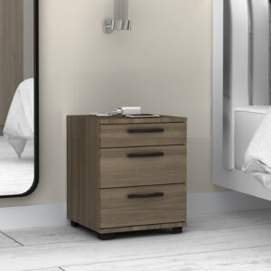 Κομοδίνο - Συρταριέρα γραφείου Roco Megapap χρώμα καρυδί 40x39x57εκ.