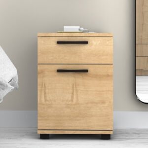 Κομοδίνο - Συρταριέρα γραφείου Veto Megapap χρώμα φυσικό οξιάς 40x39x57εκ.