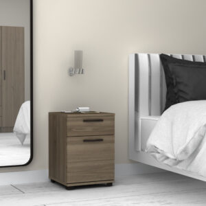 Κομοδίνο - Συρταριέρα γραφείου Veto Megapap χρώμα καρυδί 40x39x57εκ.