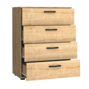 Συρταριέρα Velika Megapap χρώμα φυσικό οξιάς 73x44x96εκ.