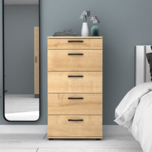 Συρταριέρα Helia Megapap χρώμα φυσικό οξιάς 60x44x108εκ.