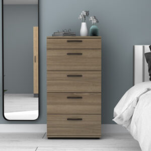 Συρταριέρα Helia Megapap χρώμα καρυδί 60x44x108εκ.