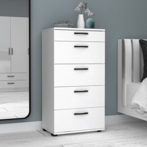 Συρταριέρα Helia Megapap χρώμα λευκό 60x44x108εκ.