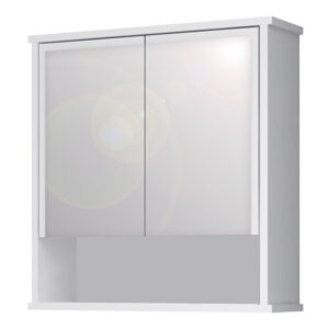 Καθρέπτης μπάνιου Delo Μegapap χρώμα λευκό 62x17,5x60εκ.