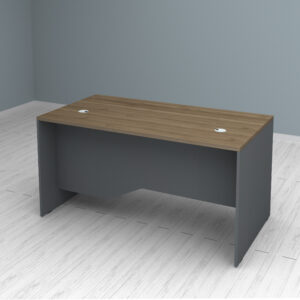 Γραφείο επαγγελματικό Venturo Megapap χρώμα ανθρακί - καρυδί 150x80x75εκ.