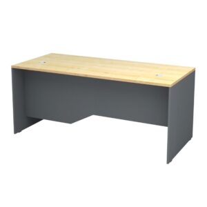 Γραφείο επαγγελματικό Venturo Megapap χρώμα ανθρακί - φυσικό οξιάς 180x80x75εκ.