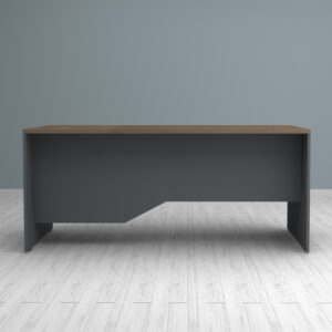 Γραφείο επαγγελματικό Venturo Megapap χρώμα ανθρακί - καρυδί 180x80x75εκ.