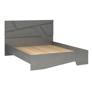 Κρεβάτι Efes Megapap χρώμα γκρι σκυροδέματος 160x200εκ.