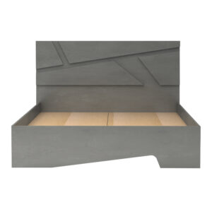 Κρεβάτι Efes Megapap χρώμα γκρι σκυροδέματος 160x200εκ.