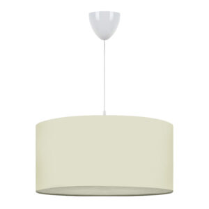 Φωτιστικό οροφής Monahan Megapap υφασμάτινο μονόφωτο χρώμα εκρού 38x20x70εκ.