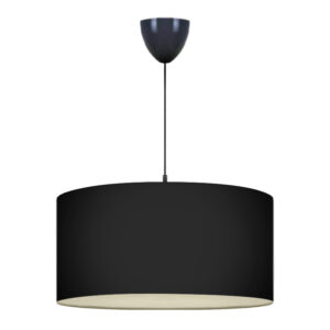 Φωτιστικό οροφής Monahan Megapap υφασμάτινο μονόφωτο χρώμα μαύρο 38x21x70εκ.